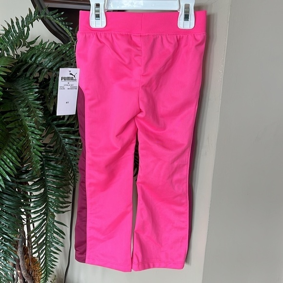 Brand New Puma Neon Pink Tracksuit Zip Up Track Jacket & Pants Glitter Ruffle - Picture 6 of 16